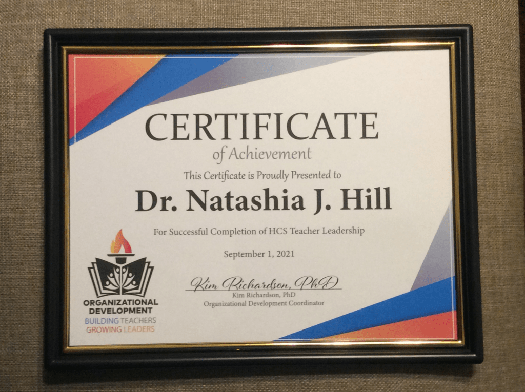 I Graduated from the HCS Teacher Leadership Program…